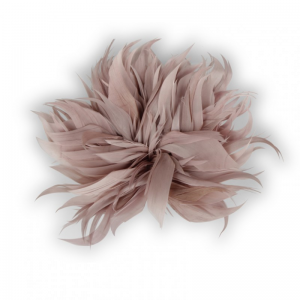 FIORE PIUME C/CLIP 17/20cm 2pz - lilla