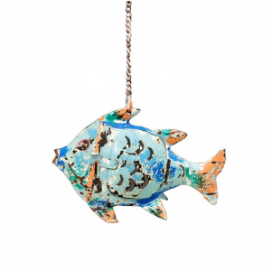 PESCE MET. 2 colori DA APP.20X6 H13cm