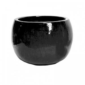 VASO CERAM.SMALT. D53 H38 - black