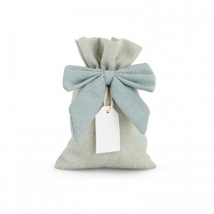 SACCHETTO FIOCCO+TAG pz6 10x15.5cm -cele