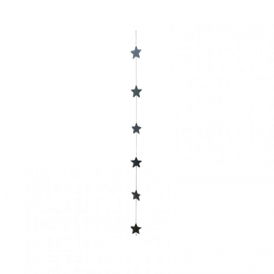 STELLE CARTA DECORO 9X9 H150cm - nero