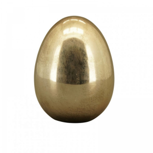 UOVO TERRACOTTA 9 H12cm - gold