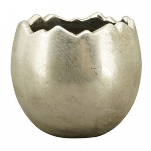 VASO STONEWARE 21,5XH20cm - silver sc50%