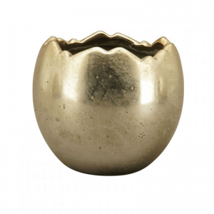 VASO STONEWARE 11XH10cm - gold