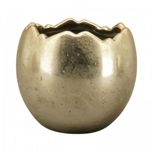 VASO STONEWARE 17XH15cm - gold sc50%