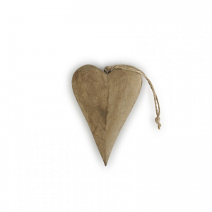 CUORE LEGNO DA APP. 9cm 4pz