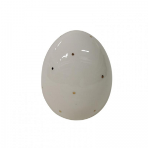 UOVO POIS PORCELLANA D8,8 H10,4cm-bianco