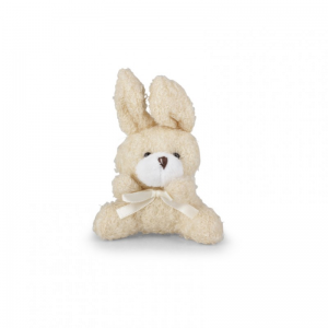 CONIGLIO C/FIOCCO H12cm 10pz - creme