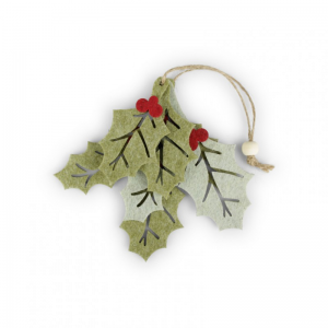AGRIFOGLIO DECORO DA APP. H11,8cm 8pz