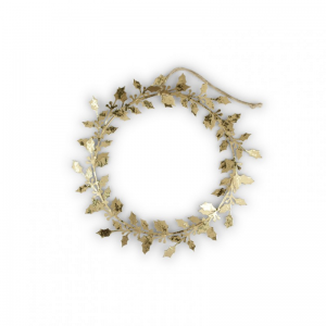 CORONA AGRIFOGLIO MET. D19,5 2pz - gold