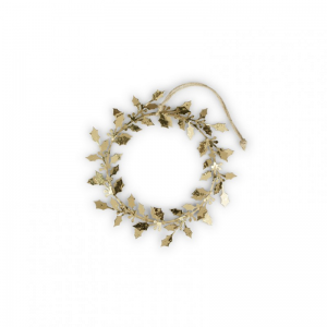 CORONA AGRIFOGLIO MET. D16,5 2pz - gold