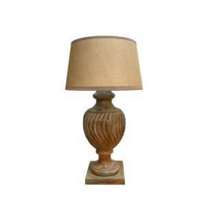 BASE LAMPADA LEGNO 34XH79 cm - smoke