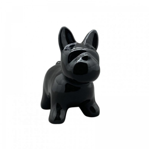 BULLDOG CERAM. 15,5X9,5 H16,5cm - nero
