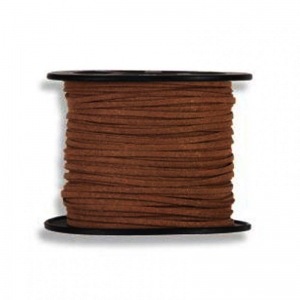 N/LEATHER CORD 3MM 45MT-dark brow