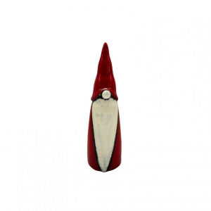 BABBO NATALE CERAM. 4,5X4,5 H13cm