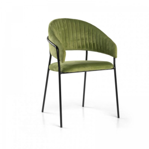 POLTRONA VELLUTO CHLOE 59X51XH83,5-verde