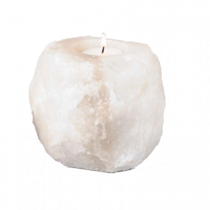PORTACANDELA SALE BIANCO D12 H11 CM