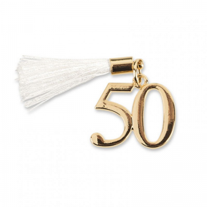 DECO 50 ORO C/NAPPA BIANCA 2.5mm pz 12