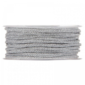 METAL CORD 5mm 50mt - silver