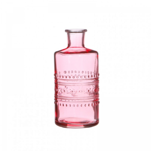 BOTTIGLIA VETRO PORTO D7,5 H14,5 CM pink