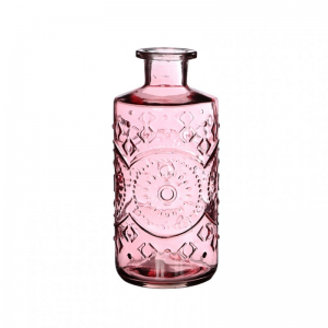 BOTTIGLIA VETRO BERLIN D9 H21cm pink