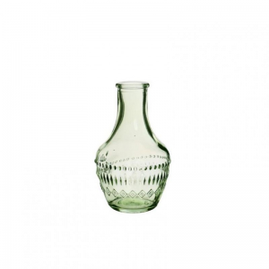 BOTTIGLIA VETRO MILANO D6 H10 CM - verde