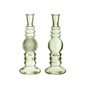 VASO VETRO FLORENCE D8,5 H23cm - green