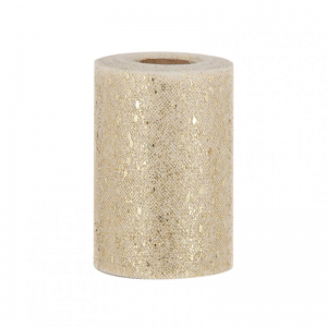 TULLE BRILLIANT 14CM X 50MT - gold