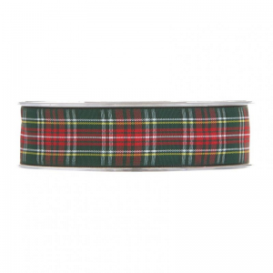 NASTRO TARTAN 25MM 20MT - green red