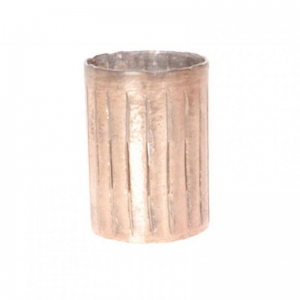 PORTACANDELA CILINDRO D18 H25cm- rose