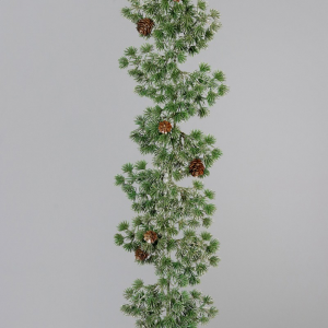 FESTONE PINO C/PIGNE GLITTER 180CM -gree