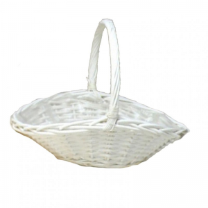 CESTO VIMINI C/M 43X37,5 H - bianco
