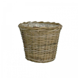 CESTO PORTAVASO RATTAN D38 H31 - grigio