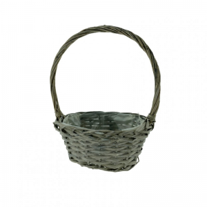 CESTO OV. C/MAN VIMINI 20X16 H10/26 CM