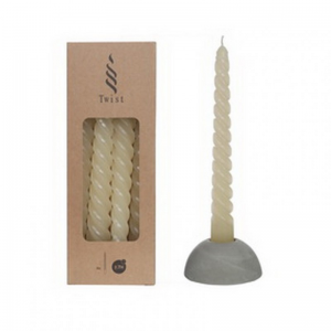 CANDELE TWIST pz4 mm190x22 (190/22)-crem