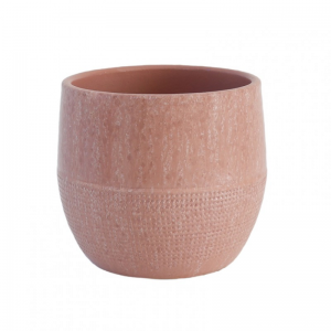 VASO LUGO D18 H16CM - rosa
