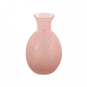 BOTTIGLIA VETRO D8 H12,5cm - rose