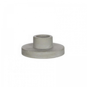 PORTACANDELA GESSO D7 H3 cm - grigio