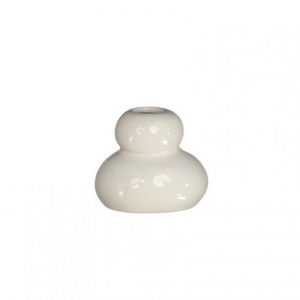 PORTACANDELA PEBBLE D7 H6 cm - bianco