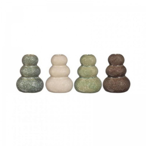 VASO CERAMICA PEBBLE D7 H9,5 4ass.-verde