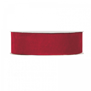 N/DOUBLE VELVET 40MM 30MT - red