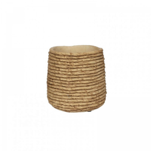 VASO PALMA cemento D14 H13,5 - brown