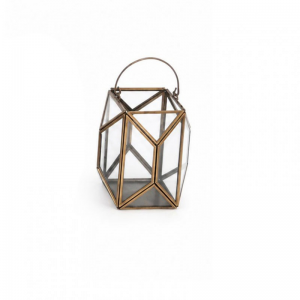 LANTERNA 13X13 H13 - brass gold