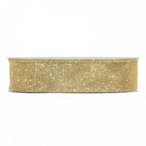 N/GLITTER NET 40MM 50MT - gold
