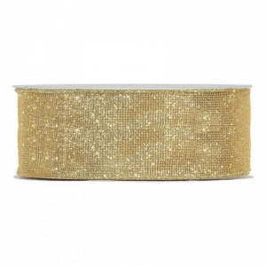 N/GLITTER NET 63MM 50MT - gold