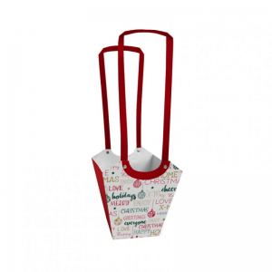 SACCHETTO MESSAGE 11XH20cm 10PZ - rouge