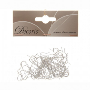 GANCETTI PER PALLINE 50pz - silver