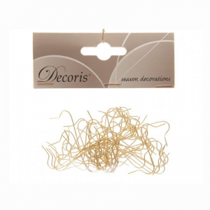 GANCETTI PER PALLINE 50pz - gold