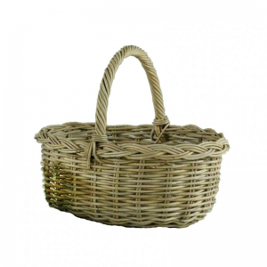 CESTO RATTAN 54X45 H20/43 - grigio