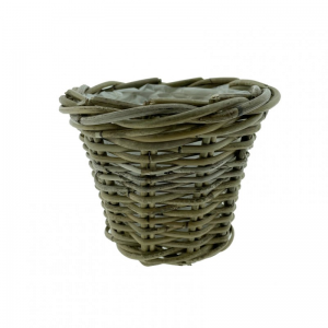 PORTAVASO RATTAN D19 H16CM - grigio